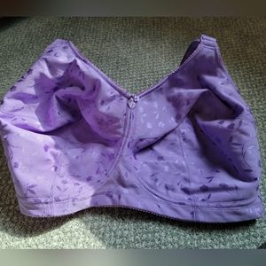 Elila Sidney Jacquard Wire-Free Bra, Lilac, 36O